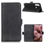 Magnet Adsorption Leather Stand Wallet Phone Protective Cover for Motorola Moto G Stylus – Black