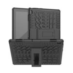 Anti-slip PC + TPU Hybrid Case with Kickstand for Lenovo Tab E10 TB-X104F – Black