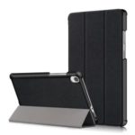 Tri-fold with Stand Leather Tablet Cover for Lenovo Tab M8 HD8505/8705 – Black
