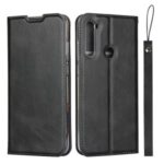 Leather Stand Case with Card Slot for Xiaomi Redmi Note 8T – Black