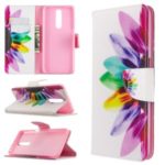 Pattern Printing Leather Wallet Protective Case for Xiaomi Redmi K30 – Colorful Petal
