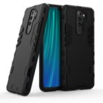 Hybrid PC TPU Armoured Style Cell Phone Cover for Xiaomi Redmi Note 8 Pro – Black