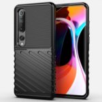 Thunder Series Twill Texture Soft TPU Phone Case for Xiaomi Mi 10 – Black