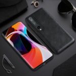 X-LEVEL Vintage Style PU Leather Coated TPU Mobile Phone Cover Shell for Xiaomi Mi 10 – Black
