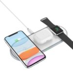 Q18 3 in 1 Smart 10W Wireless Charger for Mobile Phone Watch AirPods