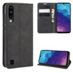Silky Touch Auto-absorbed Flip Leather Wallet Stand Case for ZTE A7(2020) – Black
