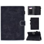 Imprinted Elephant Pattern Leather Stand Case for Amazon Kindle Paperwhite 4/3/2/1 – Black