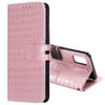 Crocodile Texture Wallet Phone Leather Case for vivo V17/V19 – Rose Gold