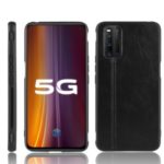 PU Leather Coated PC + TPU Hybrid Protective Cover Case for Vivo iQOO3 5G – Black