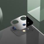 USAMS US-BH576 HD Tempered Glass Camera Lens Film Stick Protector for iPhone 11 6.1 inch – Black