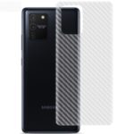 IMAK Carbon Fiber Texture Soft PVC Back Protector for 	Samsung Galaxy A91/S10 Lite/M80s