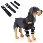 Dog Kneepad Tools Canine Leg Hock Joint Wrap Protection Brace, Size S – Black