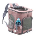 QS-002-L Pet Carrier Dog Cat Carrier Backpack Puppy Carrier Large Travel Shoulders Bag Backpack – Pink