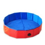 Foldable Pet Bath Tub Dog Pool Outdoor Portable Bathtub – Red/80*20cm