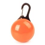 Ball Shape Pet Collar Pendant LED Luminous Anti-lost Security Pendant Pet Supply – Orange