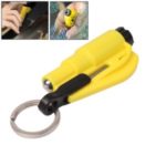 Mini Safety Hammer Emergency Car Window Breaker Escape Tool with Keychain – Yellow