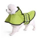 Dog Raincoat Waterproof Large Dog Pet Rain Coat with Reflective Safety Strip – Green, 3XL