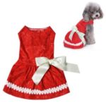 Lovely Pattern Pet Clothes Cat Dog Lovely Dress Pet Clothing – Red//Size: XS