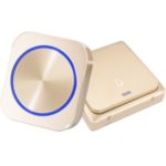 SMATRUL DQ688 Waterproof Self-powered Wireless Smart Door Bell 1 Button 1 Receiver – EU Plug