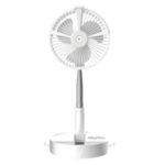 H9 Portable Folding Retractable Fan USB Charging Floor Fan Humidifying Water Spray Fan