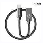 MCDODO MDD Reversible Type-C QC3.0 Fast Charging Data Sync Nylon Cable Cord 1.5m – Black