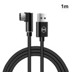 MCDODO Honor Series Type-C 90° Angle Elbow Data Sync Cable Mobile Game Charging Cord, 1m – Black