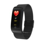 F4 Smart Watch Bluetooth Waterproof Heart Rate Blood Pressure Monitoring Smart Watch Band – Black