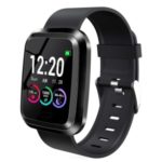 L7 Full Touch Smart Watch 1.3-Inch Color Screen Waterproof Bluetooth Smart Bracelet Supporting Health Monitoring Sleep Sport – Black