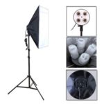 Softbox Lighting Kit Photography Continuous Photo Studio Light System for YouTube Video Shooting (Soft Box Size: 20″ x 27.5″) – US Plug