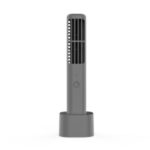 Portable USB Rechargable Handheld Mini Fan with Base – Black