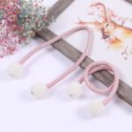 1Pc Magnetic Curtain Tieback Strap Curtain Buckles Curtain Clips Rope Straps Decoration – Pink
