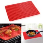 39*27cm Pyramid Pan Fat Reducing Non-Stick Silicone Cooking Mat Oven Baking Tray