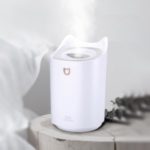 K7 Double Nozzle Humidifier USB Rechargeable Home Car Air Purifier Refresher with Night Light 3000ml Capacity – White