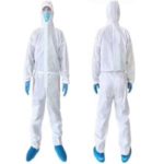SMS White Medical Isolation Suit Disposable Clothing – White/L