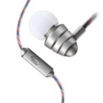 MW-202 Universal 3.5mm In-ear Wired Stereo Earphone with Mic – Silver