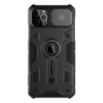 NILLKIN CamShield Armor Case PC TPU Hybrid Cover with Ring Kickstand for iPhone 11 Pro Max 6.5 inch – Black