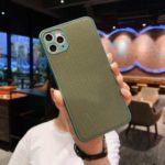 Cloth Surface TPU + PC Phone Case [Precise Camera Cut-out Hole Design] for iPhone 11 Pro 5.8-inch – Green