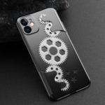 Wheel Gear Design Plastic Phone Shell Case for iPhone 11 6.1 inch – Black/Silver