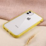 Wheat Straw TPU Edge + Clear Acrylic Back Phone Case for iPhone 11 6.1 inch – Yellow