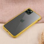 Wheat Straw TPU Edge + Clear Acrylic Shell for iPhone 11 Pro Max 6.5 inch – Yellow