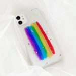 Beautiful Rainbow Star Epoxy TPU Case Accessory for iPhone 11 6.1 inch