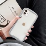 Waist Style TPU Clear Acrylic Back Phone Case for iPhone 11 6.1 inch – Grey