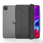 For iPad Pro 11-inch (2020) Tri-fold Stand Leather Protective Tablet Cover Case – Black