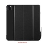 Tri-fold Stand Smart Leather + PC Protector Cover for iPad Pro 11-inch (2020) – Black