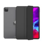 Tri-fold Stand Smart Wake/Sleep TPU Leather Tablet Cover for iPad Pro 12.9-inch (2020) – Black