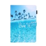 Pattern Printing Multi-angle Stand Leather Card Slot Tablet Case for iPad Pro 11-inch (2020)/(2018) – Sea Water