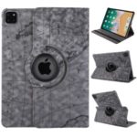 Map Skin Printing with Wallet Stand Leather Tablet Cover for iPad Pro 11-inch (2020) – Grey
