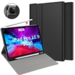 Bluetooth Keyboard and Detachable Leather Shell (Without Keyboard) for iPad Pro 12.9-inch (2020) – Black
