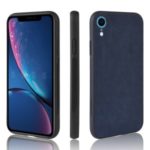 PU Leather TPU Coated + PC Stylish Shell for iPhone XR 6.1 inch – Blue