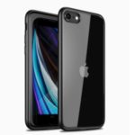 IPAKY Clear PC Back + TPU Edges Combo Mobile Phone Case for iPhone SE (2nd Generation)/8/7 4.7 inch – Black
